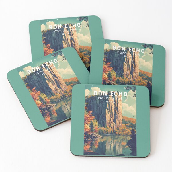 Item preview, Bon Echo Provincial Park Ontario Travel Art Vintage designed and sold by KrisSidDesigns.