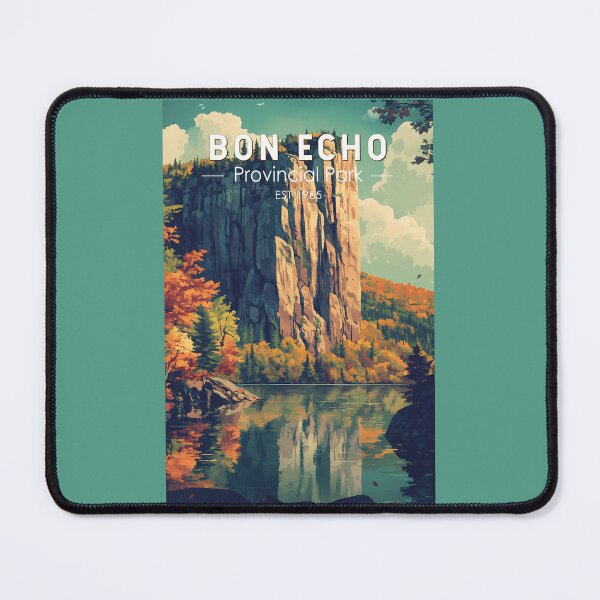 Item preview, Bon Echo Provincial Park Ontario Travel Art Vintage designed and sold by KrisSidDesigns.