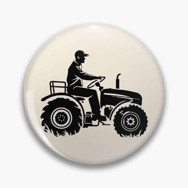 Item preview, Farmer on Tractor Silhouette Art designed and sold by Twisted Kids.