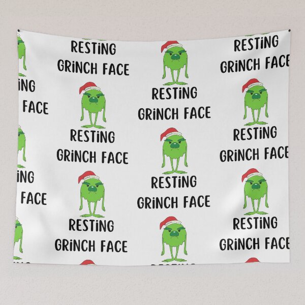 Item preview, Resting Grinch Face designed and sold by VasInd.