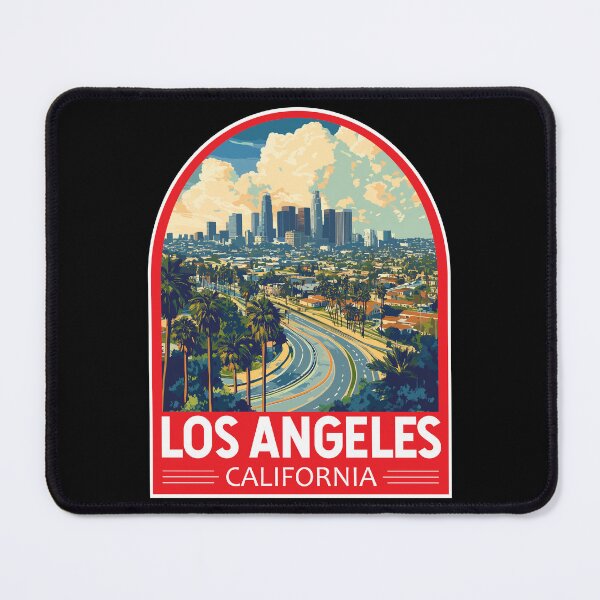 Item preview, Los Angeles California Travel Art Emblem designed and sold by KrisSidDesigns.