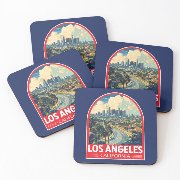 Item preview, Los Angeles California Travel Art Emblem designed and sold by KrisSidDesigns.