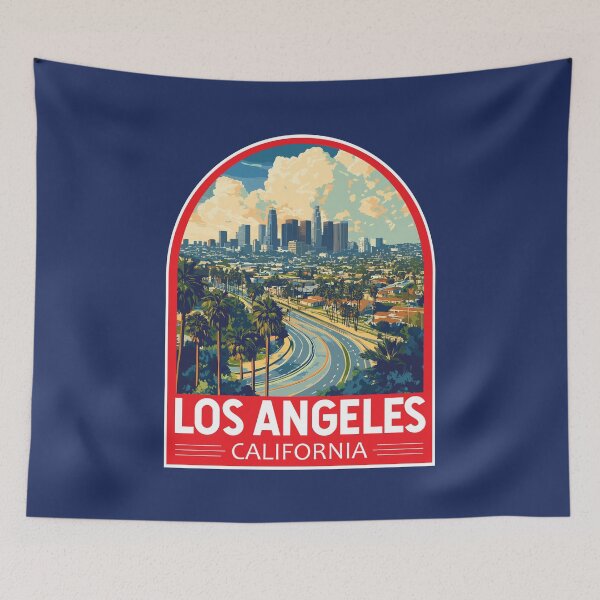 Item preview, Los Angeles California Travel Art Emblem designed and sold by KrisSidDesigns.