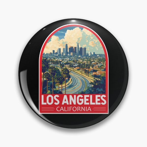 Item preview, Los Angeles California Travel Art Emblem designed and sold by KrisSidDesigns.