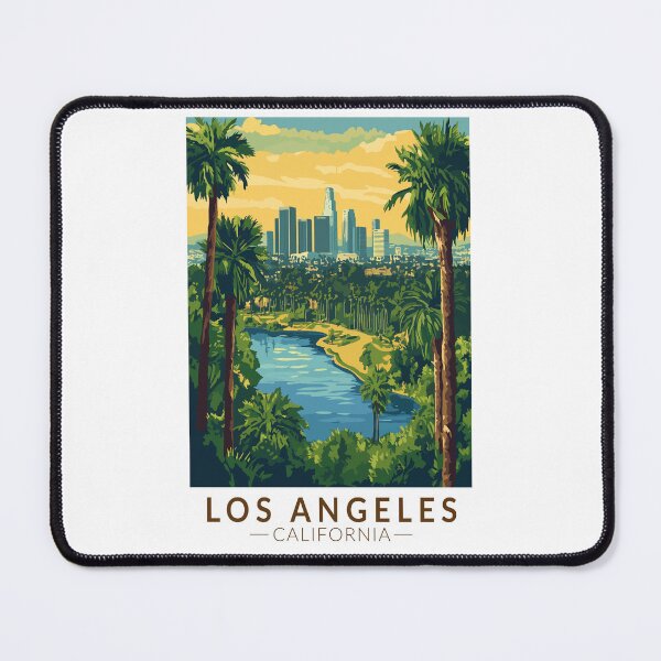Item preview, Los Angeles California Travel Art Vintage designed and sold by KrisSidDesigns.