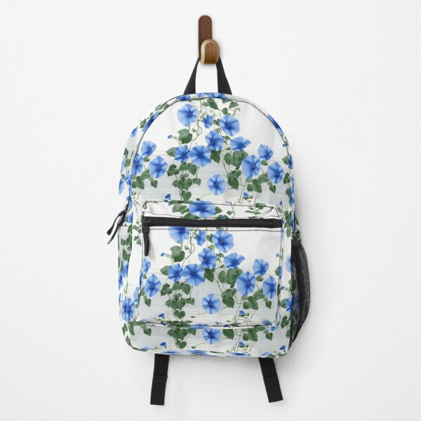 Item preview, Blue flower vines on white background designed and sold by Floralhomes.