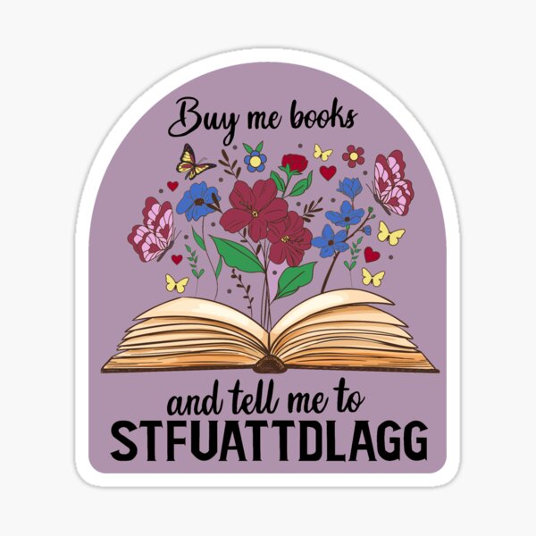 Buy Me Books Sticker