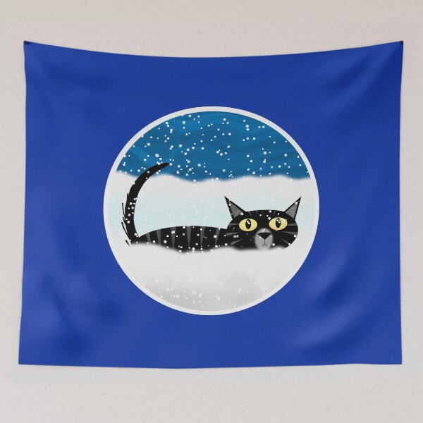 Item preview, Cat Stuck in Snow designed and sold by Andrew  Hitchen.