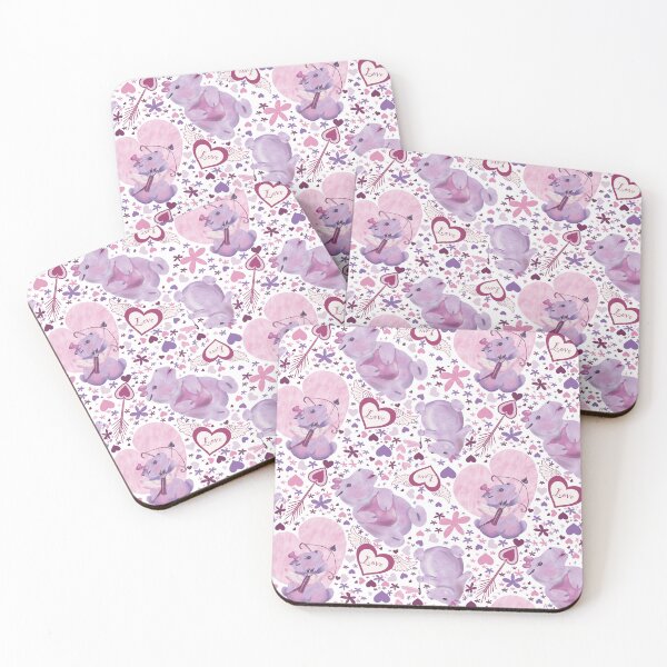Item preview, Valentine Hippos  designed and sold by Jodi Mahaffey.