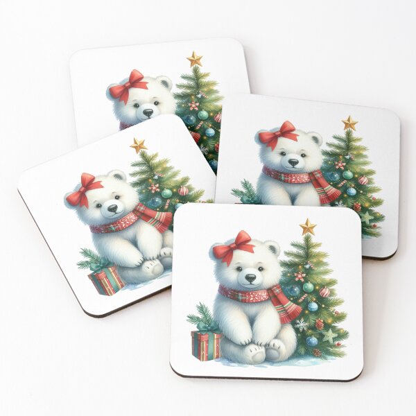 Item preview, Festive Polar Bear designed and sold by JonysCreativeDesigns.