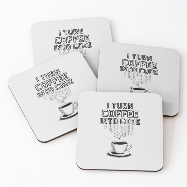 Item preview, I Turn Coffee Into Code, Coffee Addicts theme. designed and sold by Shabby Script Archive | Digital Designer .