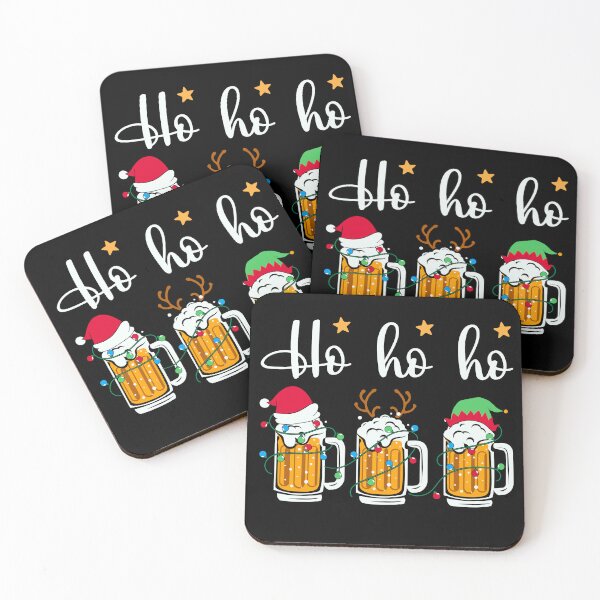Item preview, Ho Ho Ho Christmas Reindeer Deer Beer Santa Claus designed and sold by Trenddesigns24.