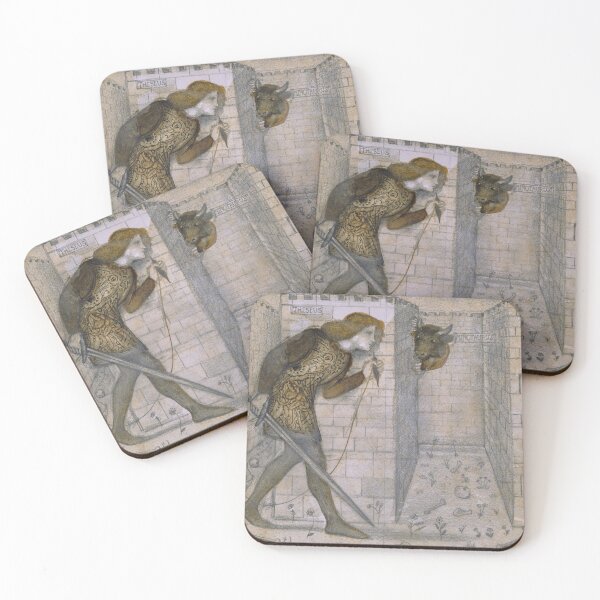 Item preview, Theseus and the Minotaur in the Labyrinth (1861) by Sir Edward Burne Jones designed and sold by My Artprintz.
