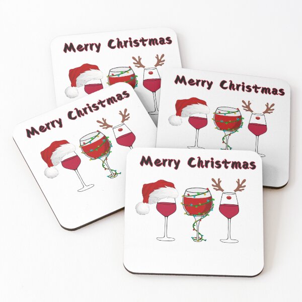 Item preview, Merry christmas wine deer glasses t shirt designed and sold by WearNvibe.