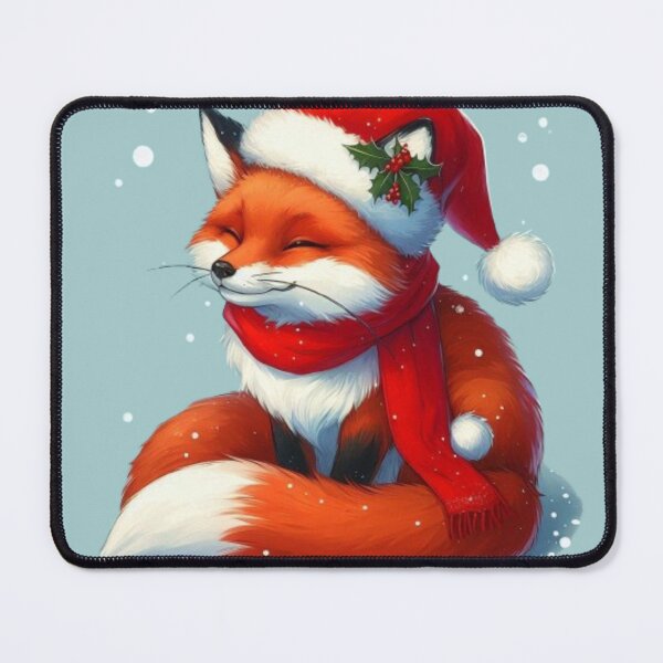 Item preview, Snowy Christmas Fox designed and sold by FuzyFriendHaven.