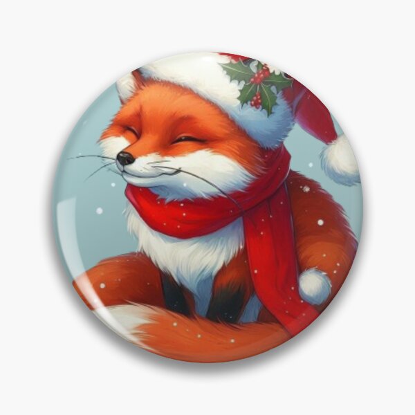 Item preview, Snowy Christmas Fox  designed and sold by FuzyFriendHaven.