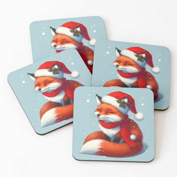 Item preview, Snowy Christmas Fox  designed and sold by FuzyFriendHaven.
