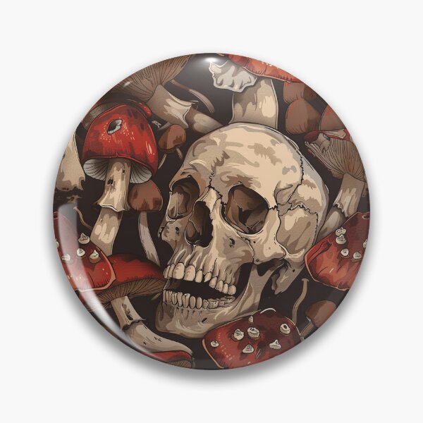 Item preview, The Skull among the mushrooms designed and sold by Disney1955Fan.