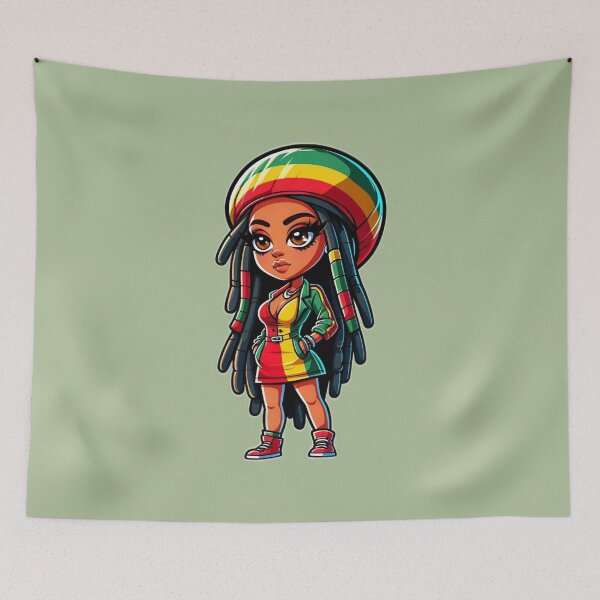 Item preview, Rasta girl designed and sold by DIB Designs – Express Your Style.