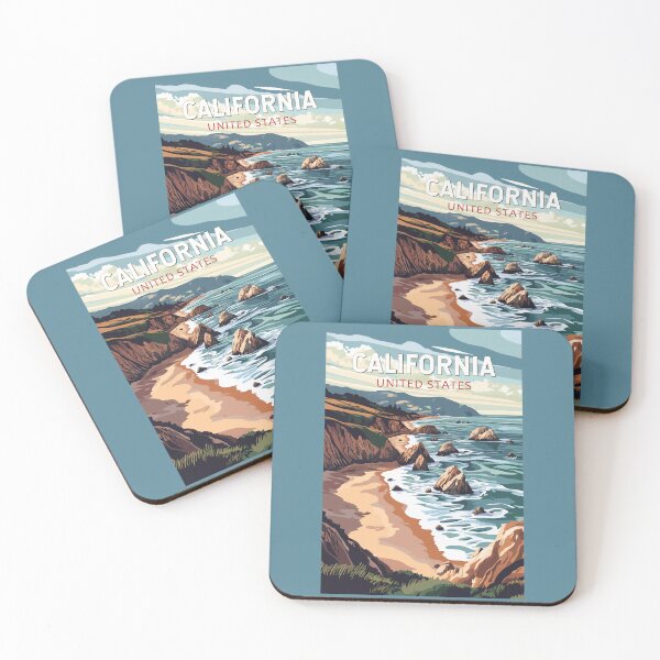 Item preview, California Travel Art Vintage designed and sold by KrisSidDesigns.