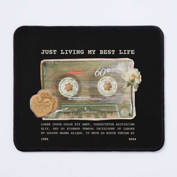 Item preview, JUST LIVING MY BEST LIFE T SHIRT designed and sold by AbdeL⭐️⭐️⭐️⭐️.