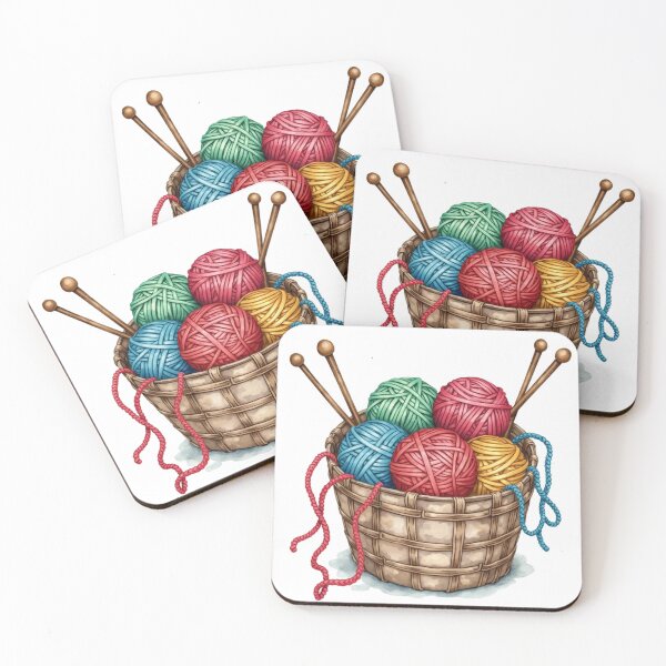 Item preview, basket balls of yarn designed and sold by jkrphoto.