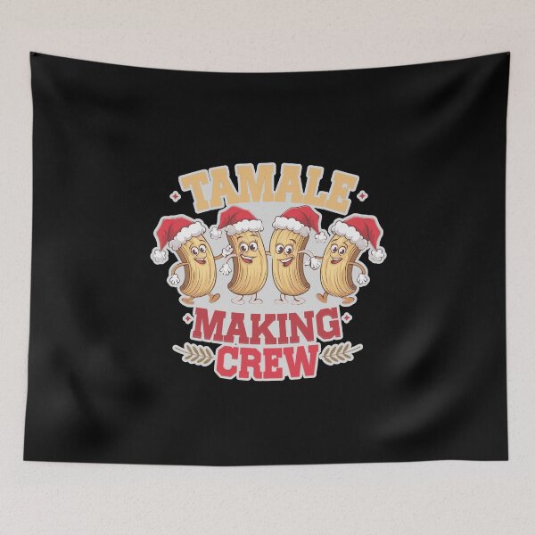 Item preview, Tamale Making Crew Tamale Season Funny Mexican Christmas T-Shirt  designed and sold by RedCircleArt.