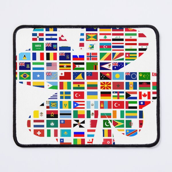 Item preview, Lucky World Flags in Shamrock Shape designed and sold by Divine Ease.