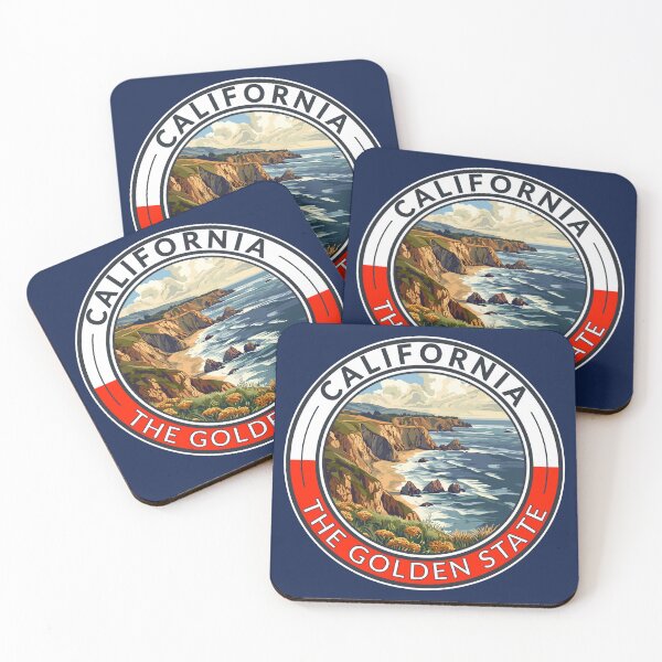 Item preview, California Travel Art Badge designed and sold by KrisSidDesigns.
