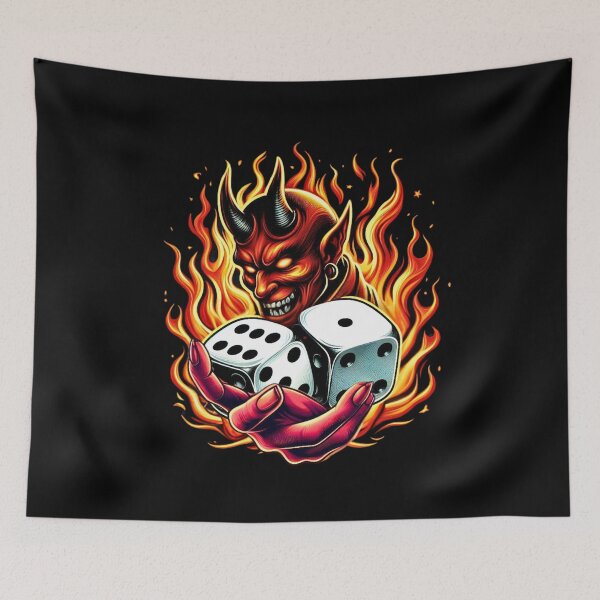 Item preview, Devil, Craps Game, Dice Roll 7 designed and sold by Kmcantley.
