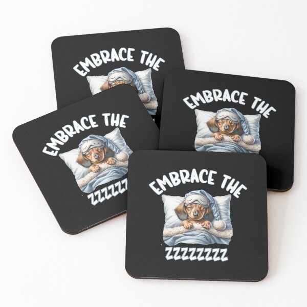 Item preview, Embrace the ZZZZ cute sleeping Dachshund designed and sold by Endo Designs - cause Love and Life matters.