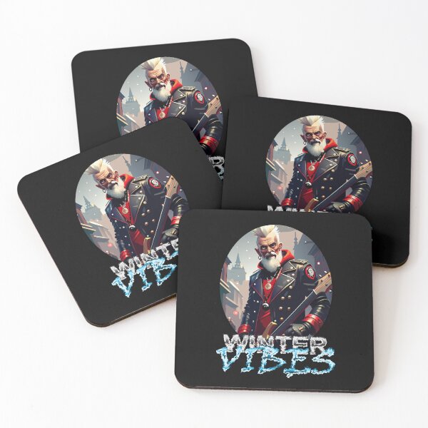 Item preview, Winter Vibes - Punk Rock Santa Art designed and sold by AgarutanPrint.