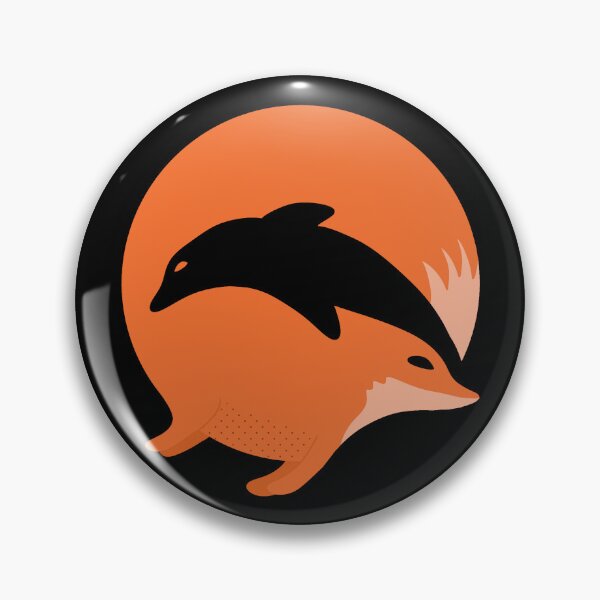 Artikelvorschau, Fuchs oder Delphin in dieser lustigen optischen Täuschung entworfen und verkauft von shopdiego.