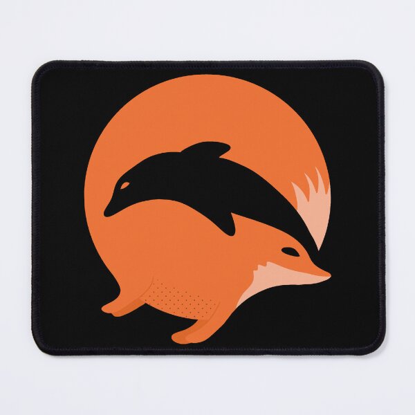Item preview, Fox or Dolphin in this fun optical illusion designed and sold by shopdiego.