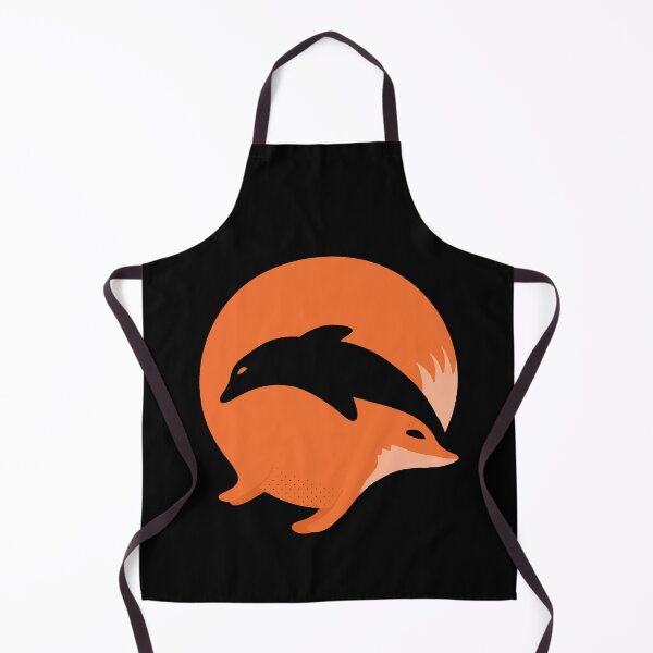 Artikelvorschau, Fuchs oder Delphin in dieser lustigen optischen Täuschung entworfen und verkauft von shopdiego.