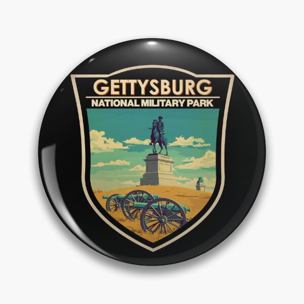 Item preview, Gettysburg National Military Park Illustration Travel Art Badge designed and sold by KrisSidDesigns.