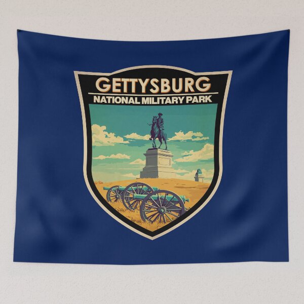 Item preview, Gettysburg National Military Park Illustration Travel Art Badge designed and sold by KrisSidDesigns.