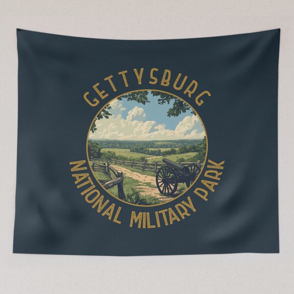 Item preview, Gettysburg National Military Park Retro Distressed Circle designed and sold by KrisSidDesigns.
