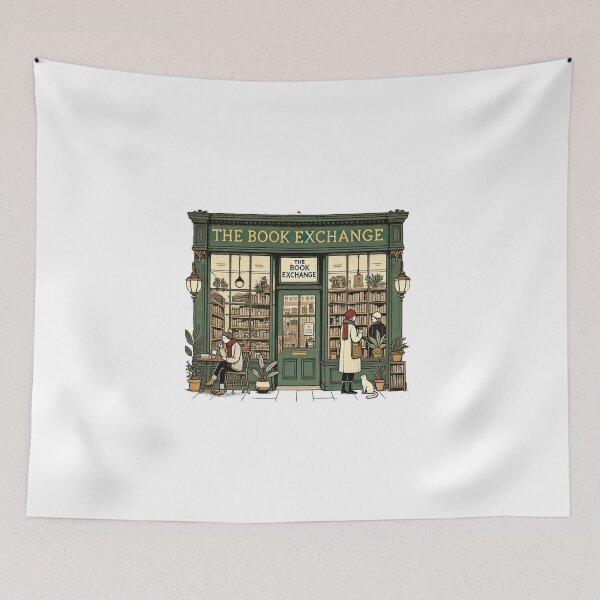 Item preview, Classic Book Exchange Shopfront designed and sold by OldSchoolRetro.