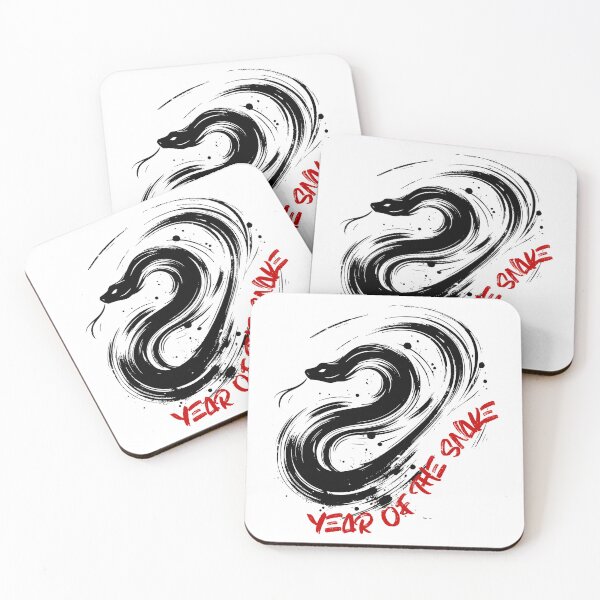Item preview, Year of the Snake Minimalist Ink Art designed and sold by Dago345.