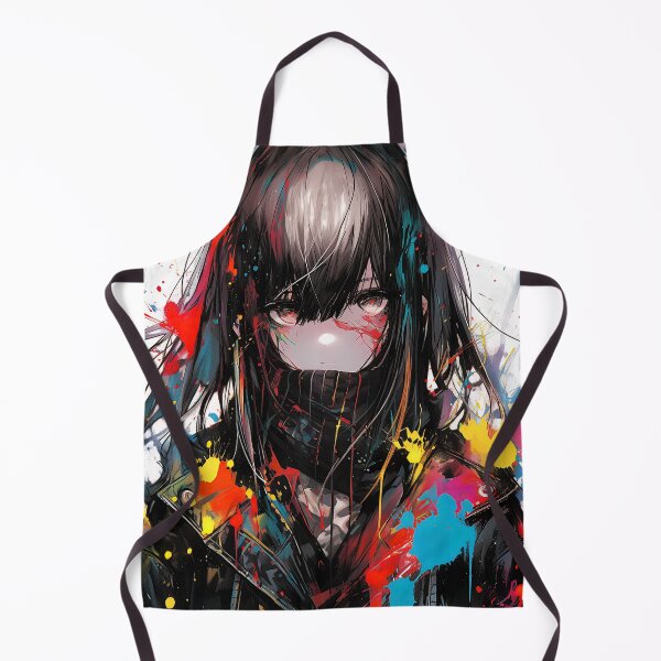 Item preview, Edgy Grunge Splatter Anime Girl designed and sold by bubblegoth.