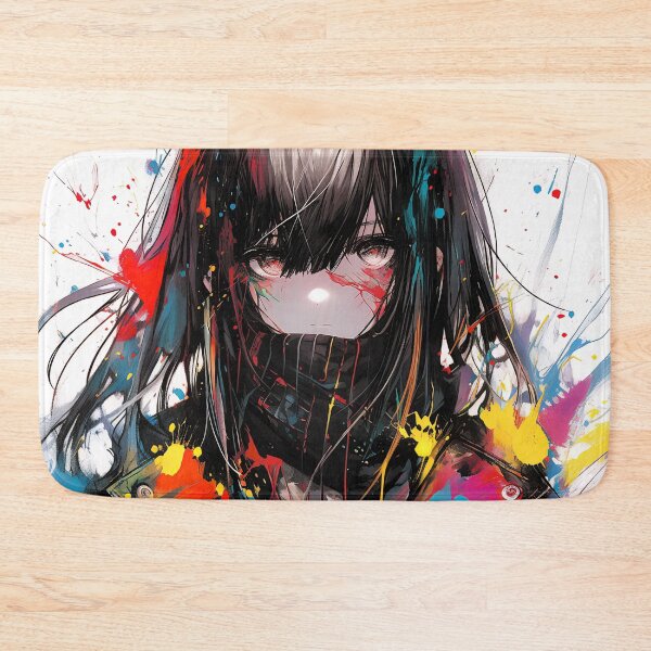 Item preview, Edgy Grunge Splatter Anime Girl designed and sold by bubblegoth.