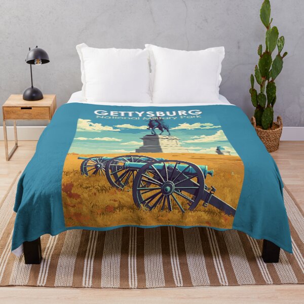 Item preview, Gettysburg National Military Park Travel Art Vintage designed and sold by KrisSidDesigns.