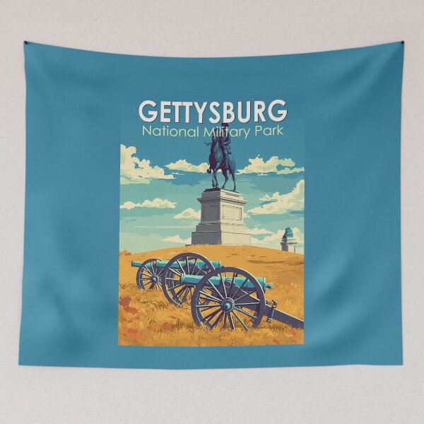 Item preview, Gettysburg National Military Park Travel Art Vintage designed and sold by KrisSidDesigns.