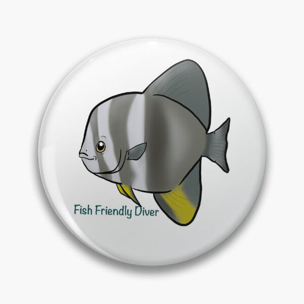 Item preview, Fish Friendly Diver - Batfish designed and sold by BonnethedStudio.