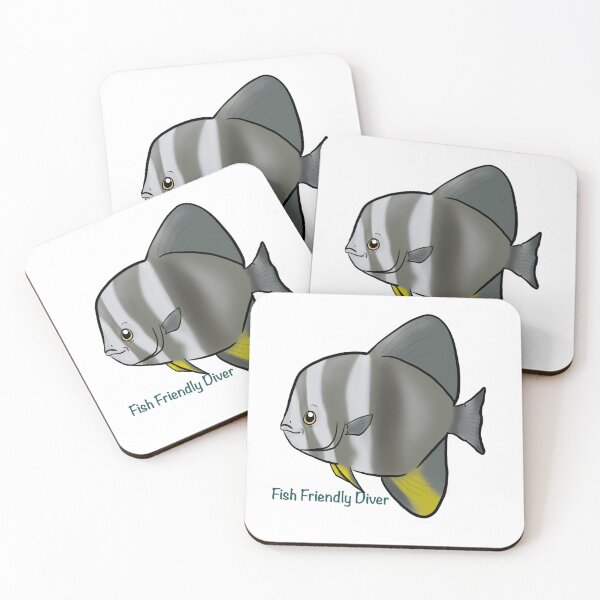 Item preview, Fish Friendly Diver - Batfish designed and sold by BonnethedStudio.