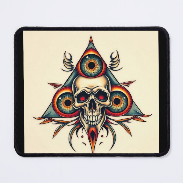 Item preview, The three Eyed Skull designed and sold by mark45xxx.