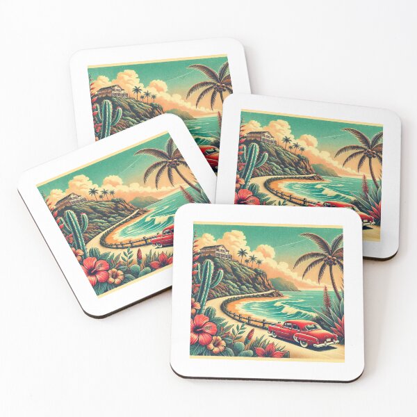 Item preview, Tropical Coastal Drive designed and sold by OldSchoolRetro.