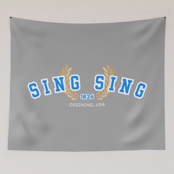 Item preview, Sing Sing Prison “Varsity,” Blue and White designed and sold by UNK-Fatigues.
