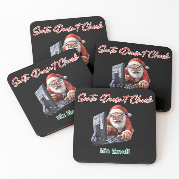 Item preview, Santa Doesn’t Check His Email - Funny Christmas Humor designed and sold by DominEdge.